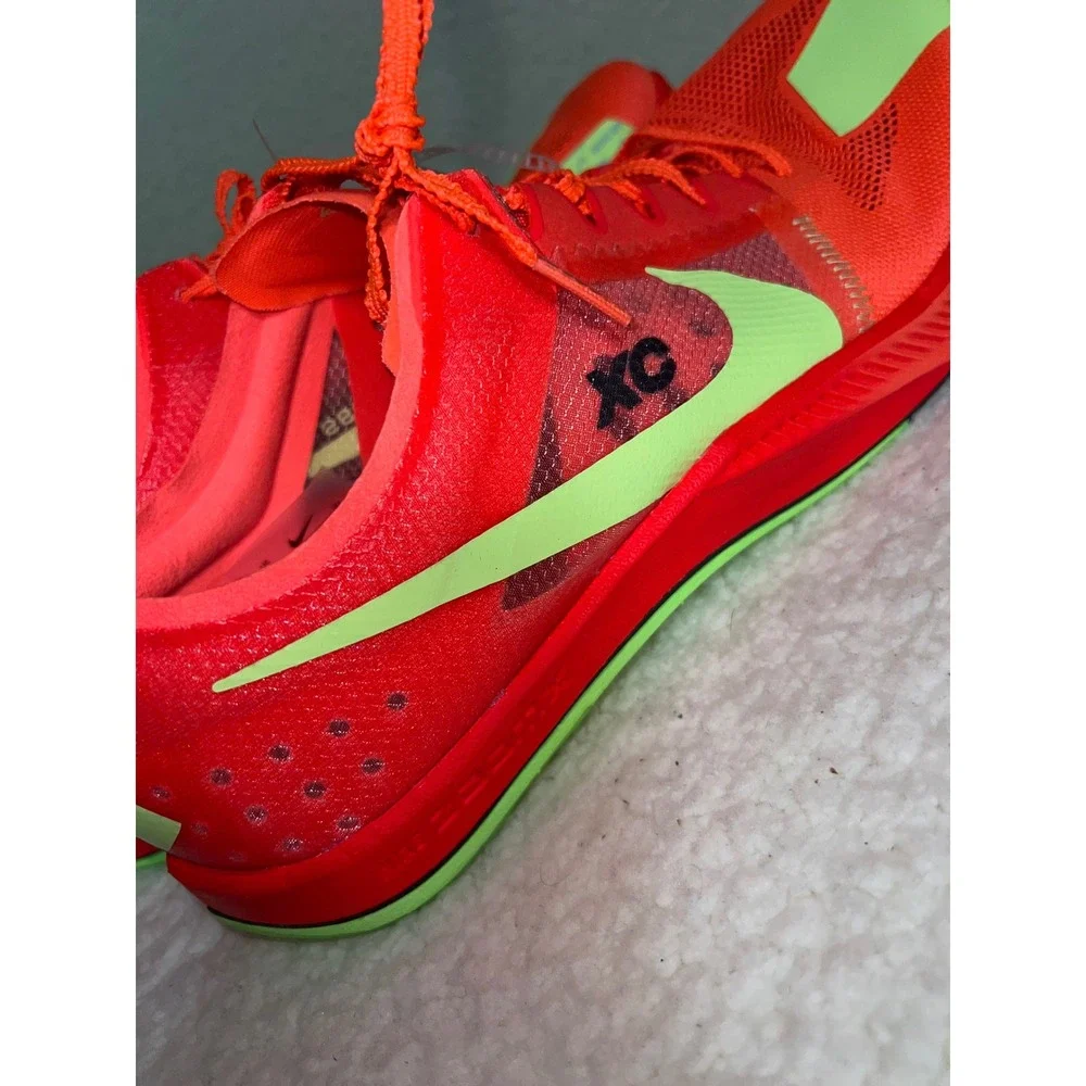 Nike ZoomX Dragonfly XC Mens‎ 13 Bright Crimson Volt Racing Spikes DX7992-800